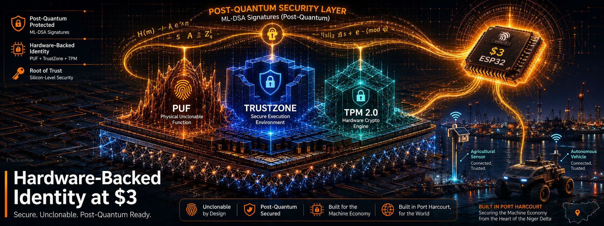 PUF, TPM 2.0, and TrustZone: How Pim Protocol Builds Hardware-Backed Identity at $3