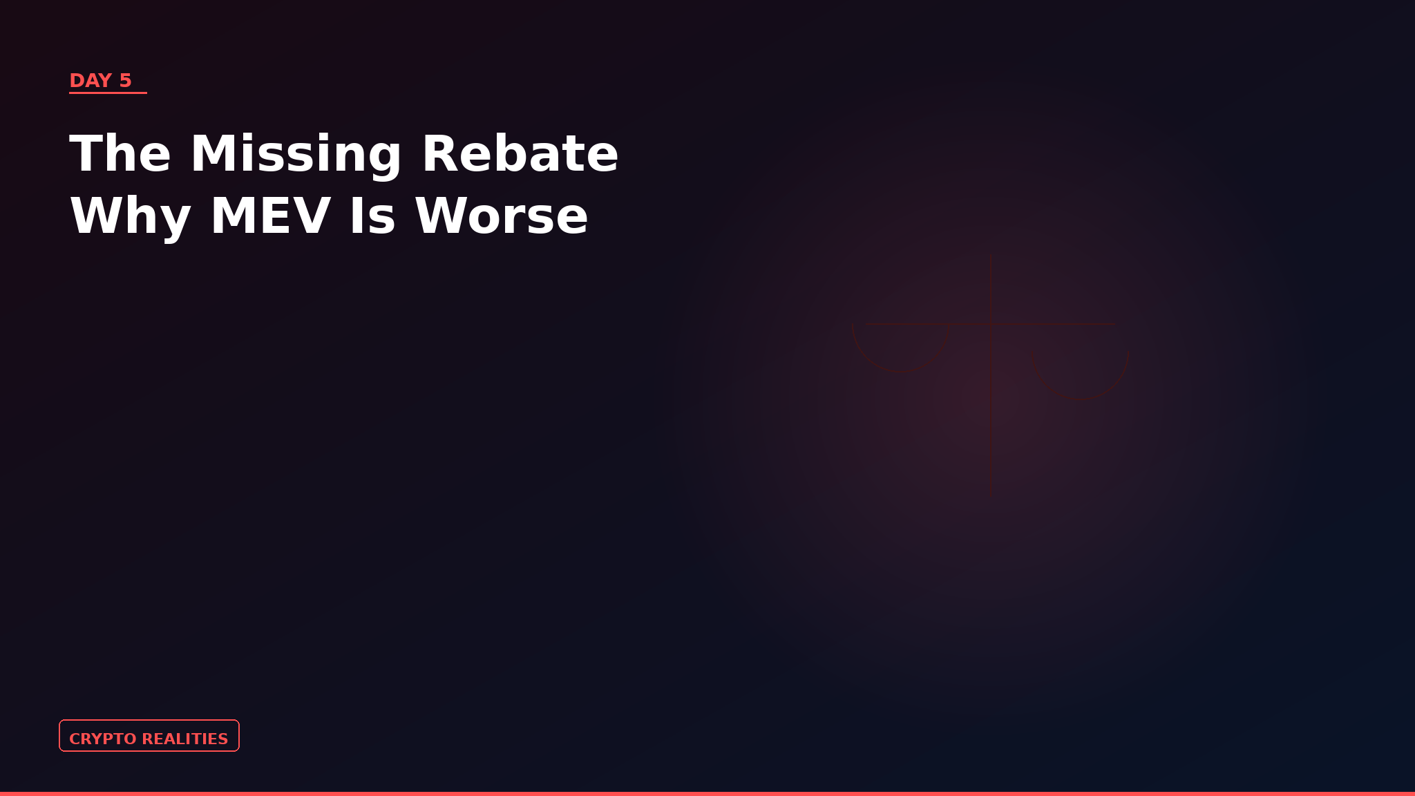 The Missing Rebate: Why MEV Is Worse Than PFOF