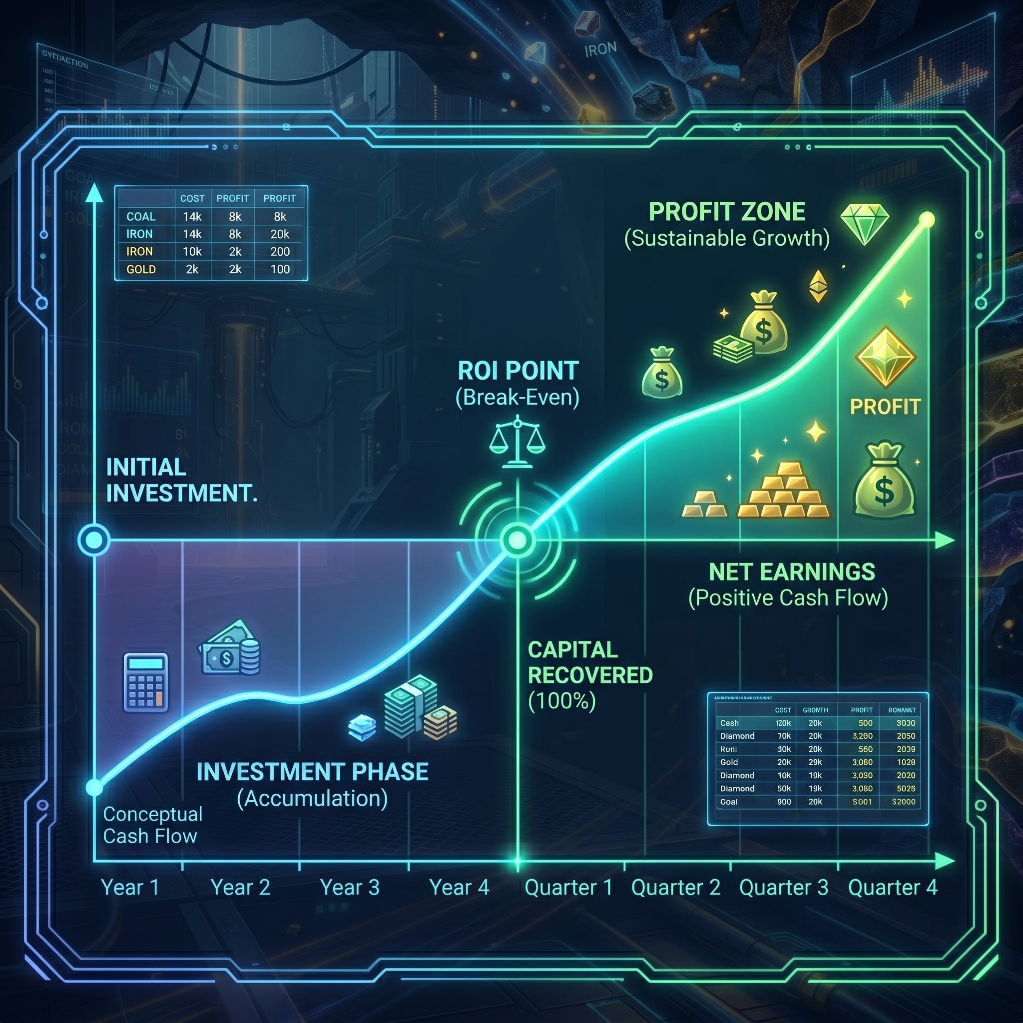 How You Actually Earn in This Simulation (ROI Explained Simply)