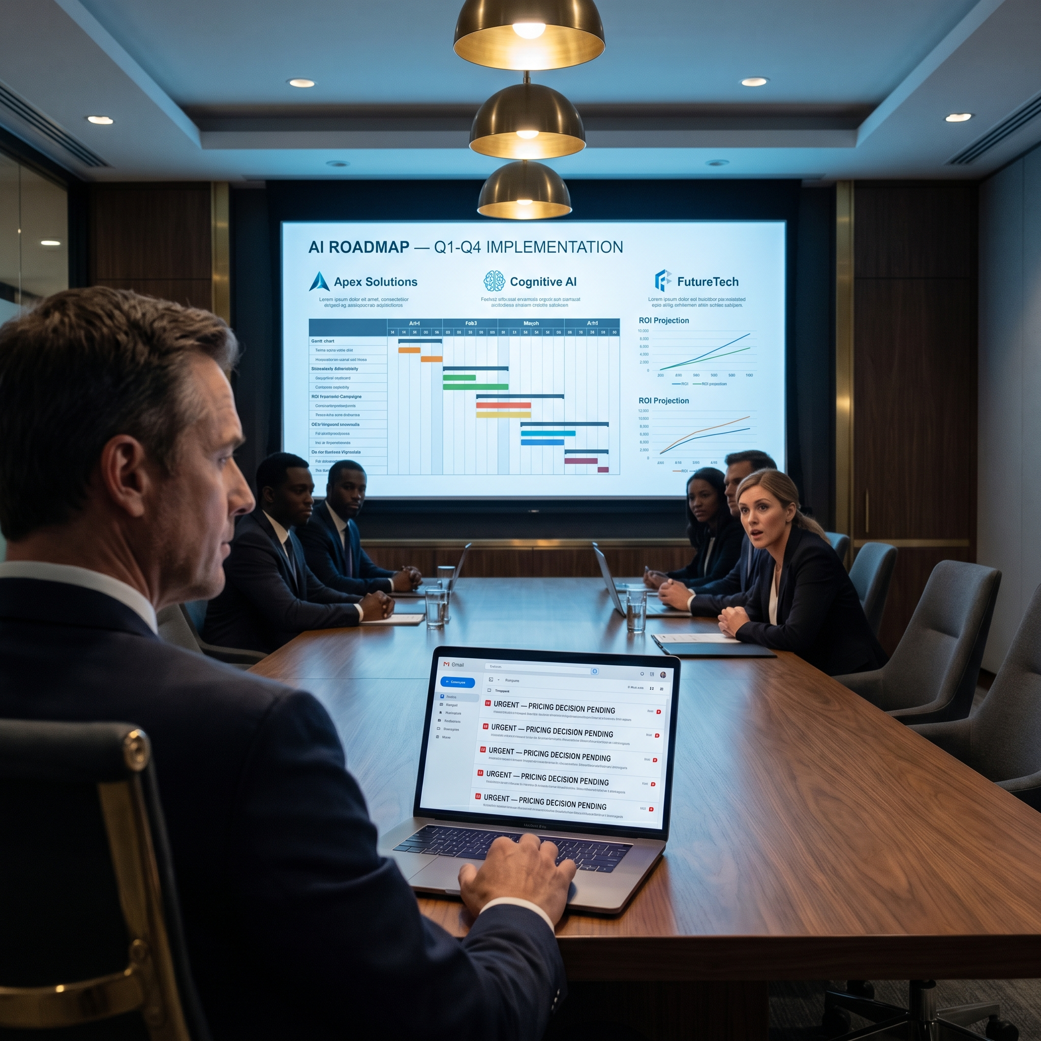 The AI Roadmap Was Brilliant. Five Decisions Were Still Stuck on His Desk.