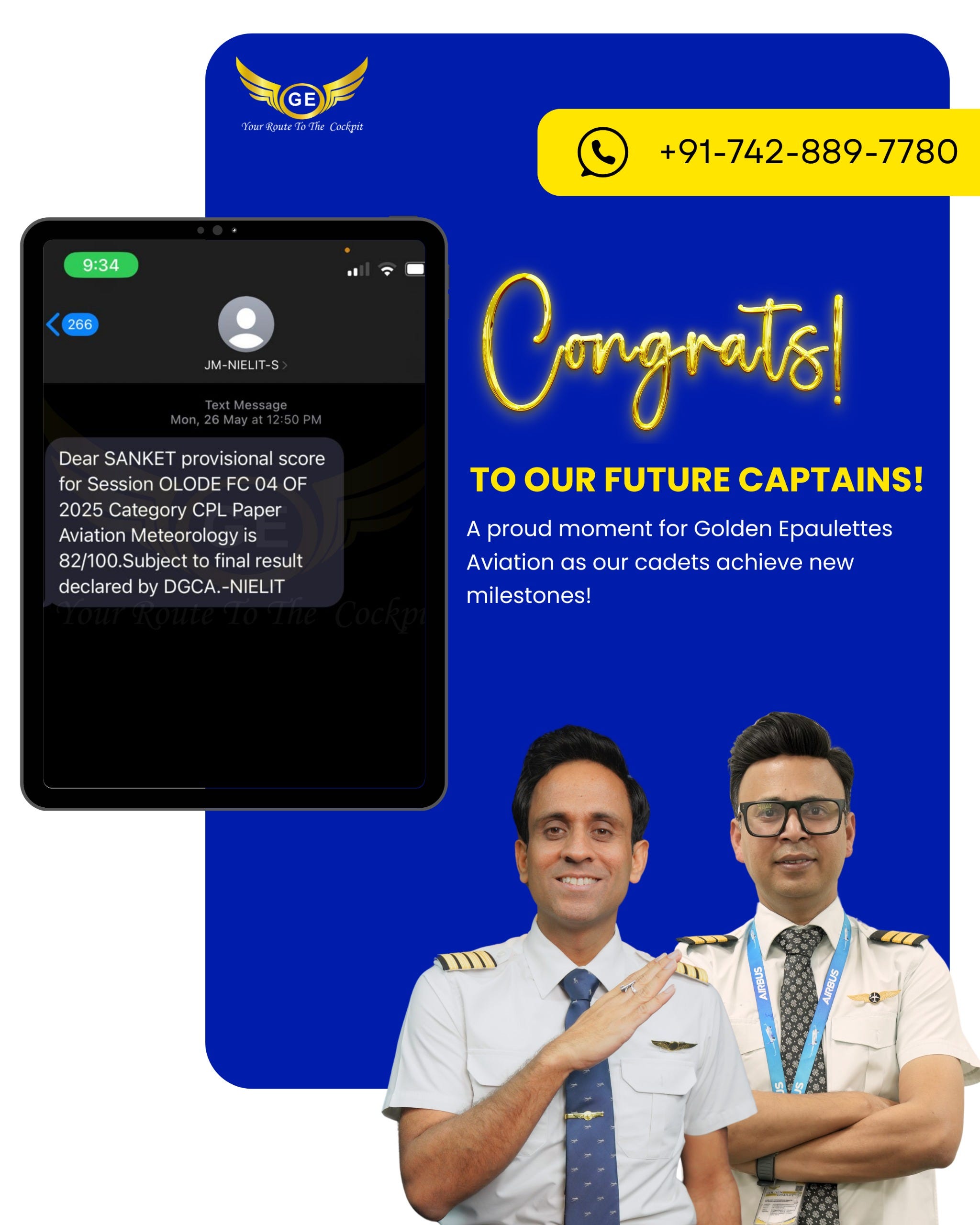 Another Proud Moment for Golden Epaulettes Aviation! ??