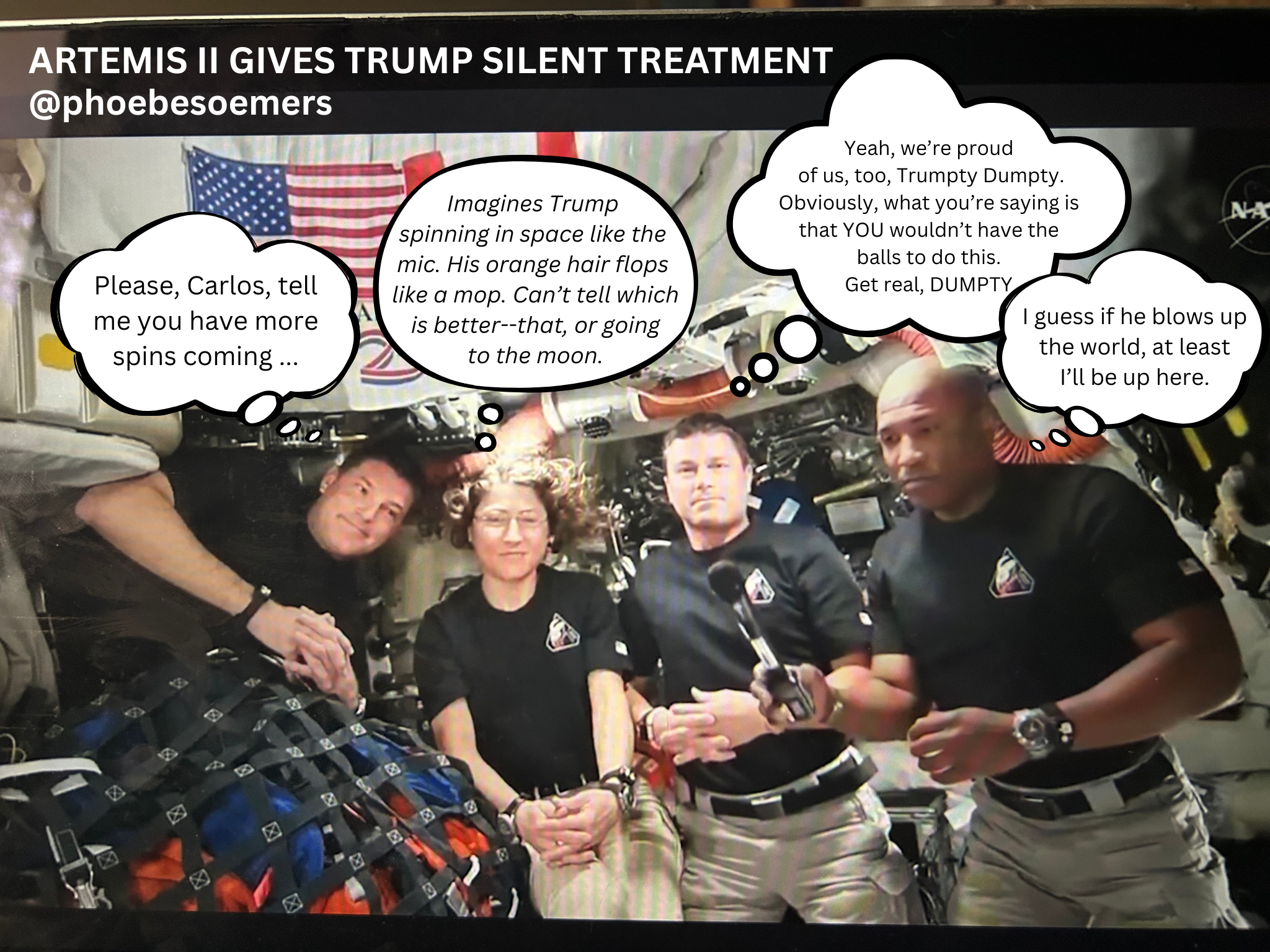 What Artemis II Was Thinking When They Gave Trump the Silent Treatment