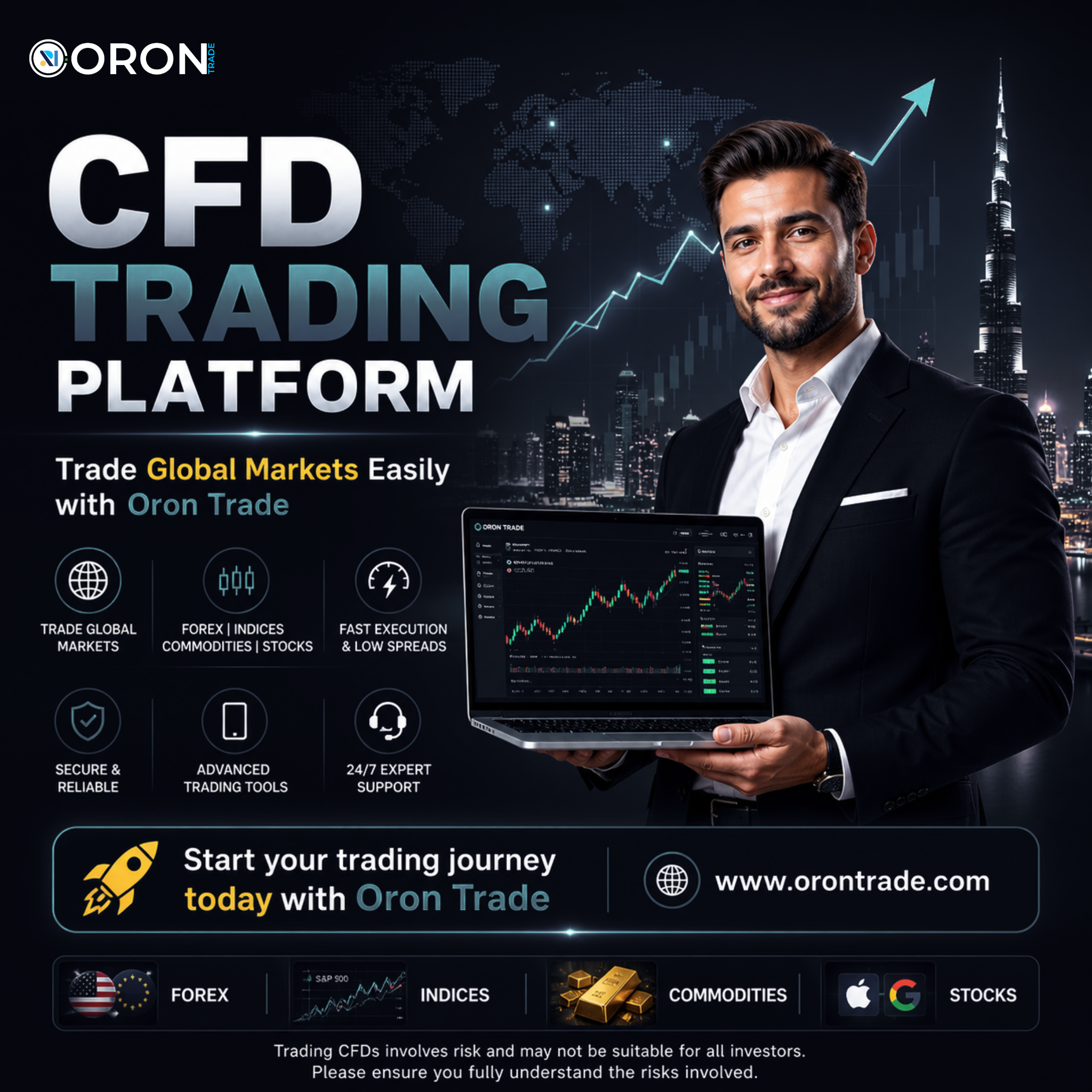CFD Trading Platform: Trade Global Markets Easily with Oron Trade