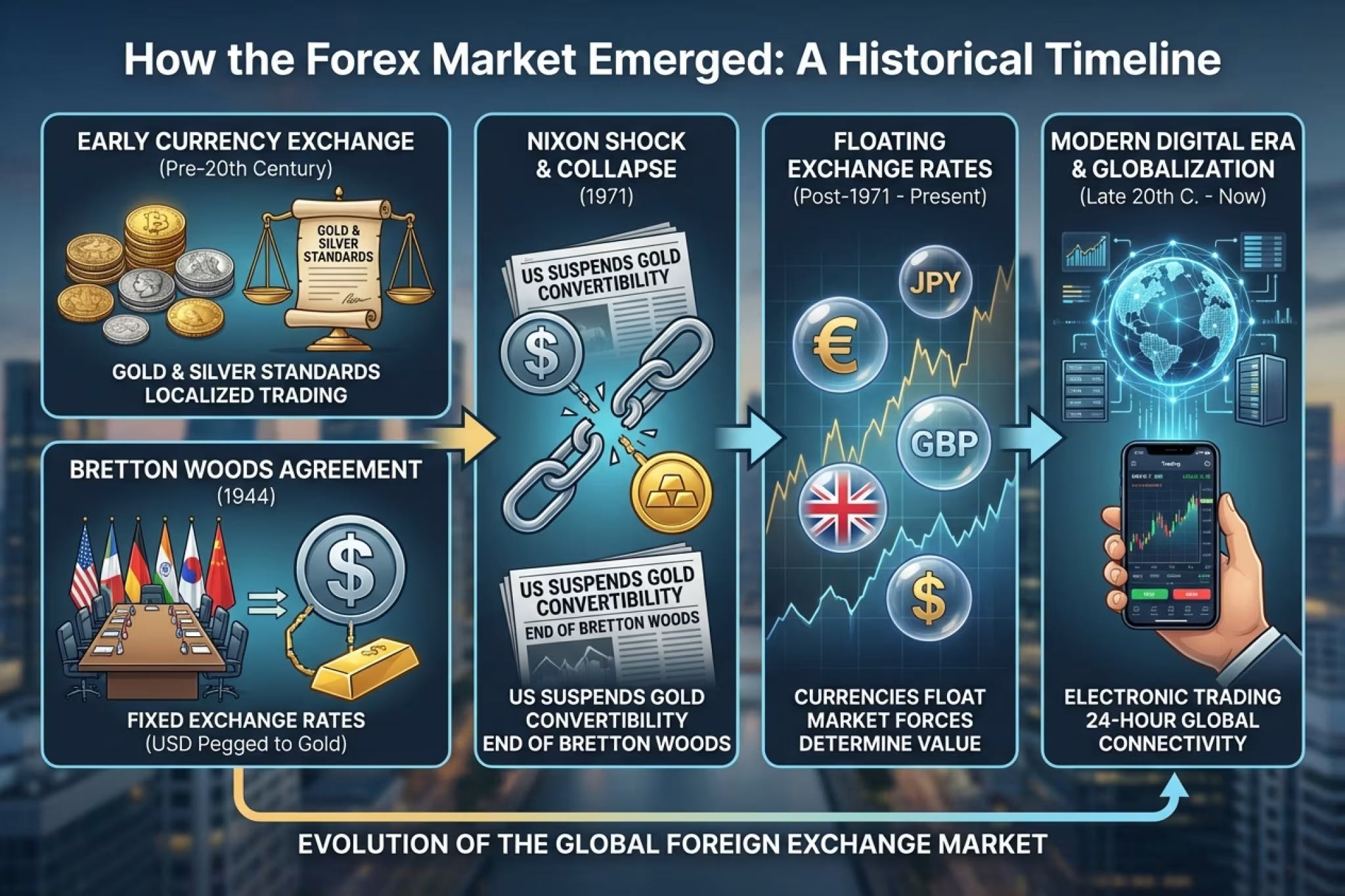 The Forex Market Wasn’t Born — It Was Forced Into Existence