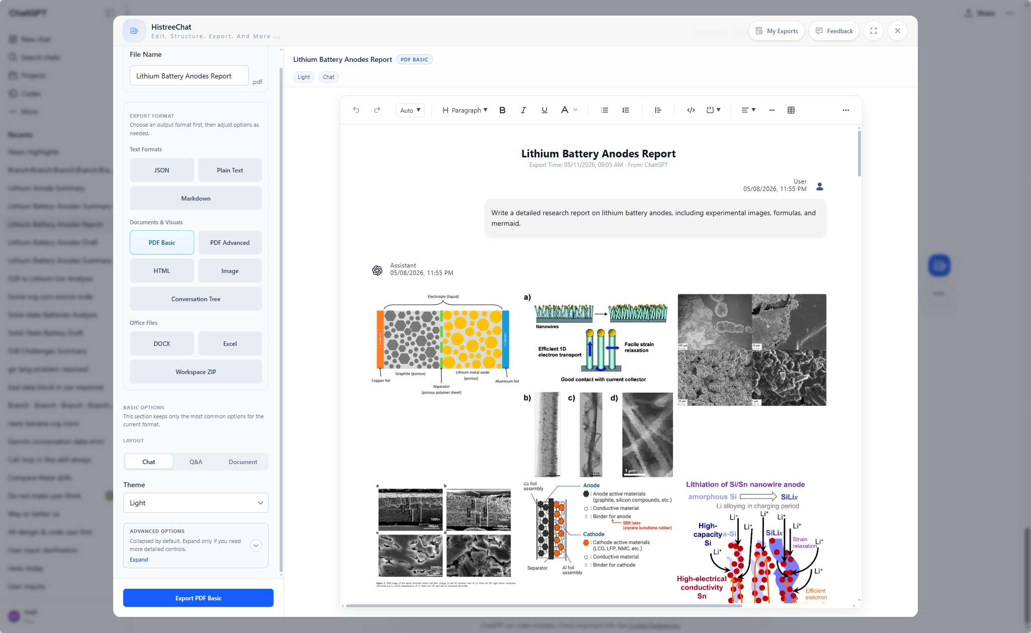 ChatGPT to PDF: Export ChatGPT Conversations as Clean PDFs with Pre-Export Editing