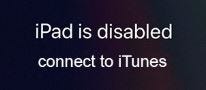 image of “iPad is disabled” message