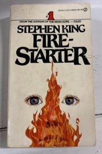the cover of Firestarter by Stephen King