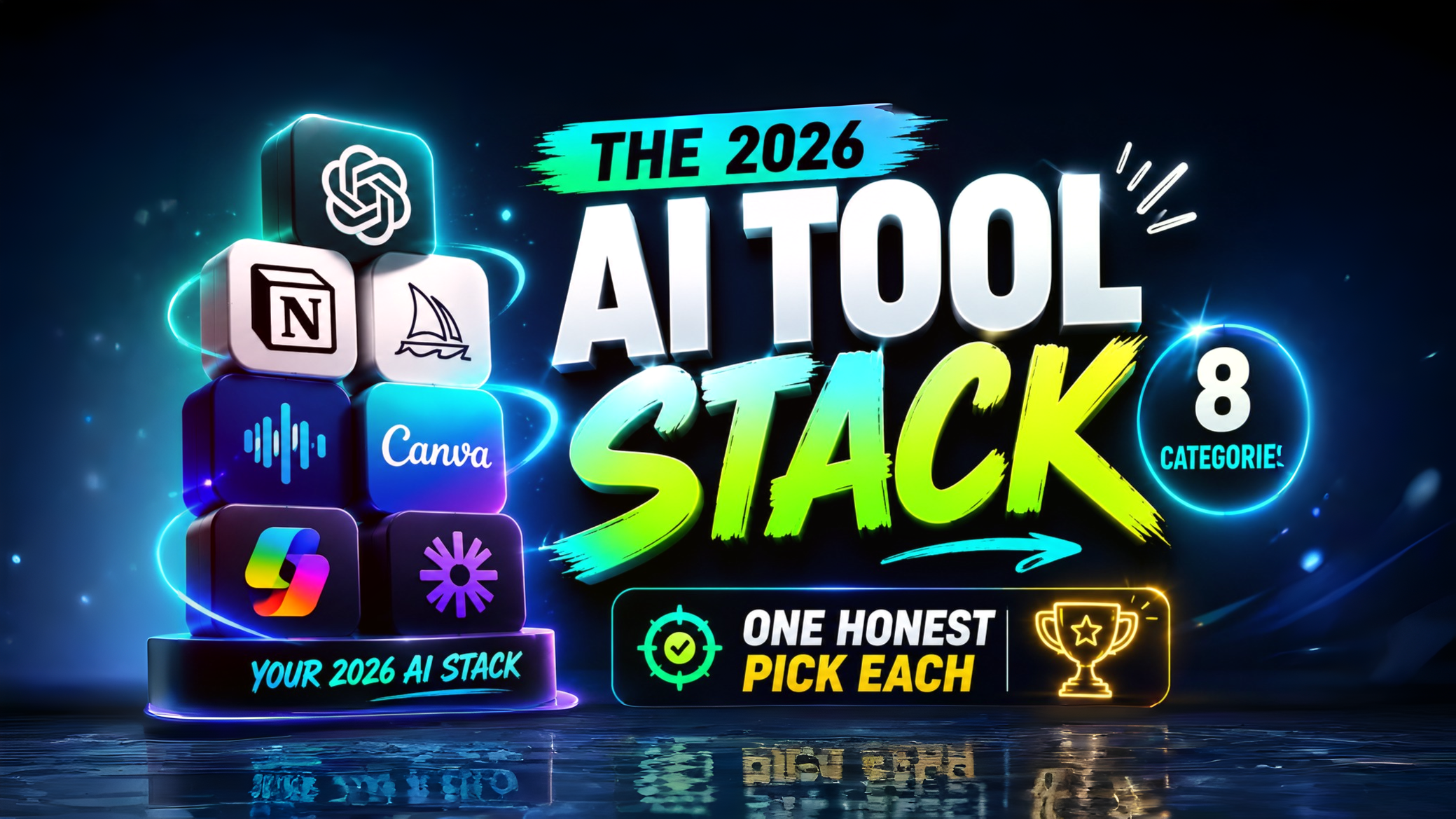 The 2026 AI Tool Stack Worth Copying (8 Categories, One Honest Pick Each)