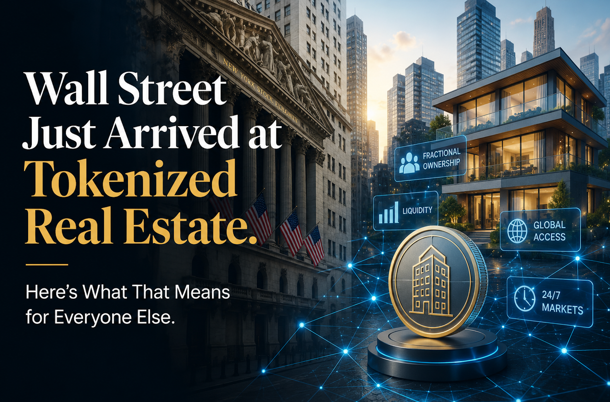 Wall Street Just Arrived at Tokenized Real Estate. Here’s What That Means for Everyone Else.