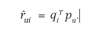 Equation to predict user rating