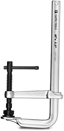 Capri Tools 12-Inch Heavy Duty All Steel Bar Clamp, 5-1/2-Inch Throat Depth, 2,645 lb Clamping Force