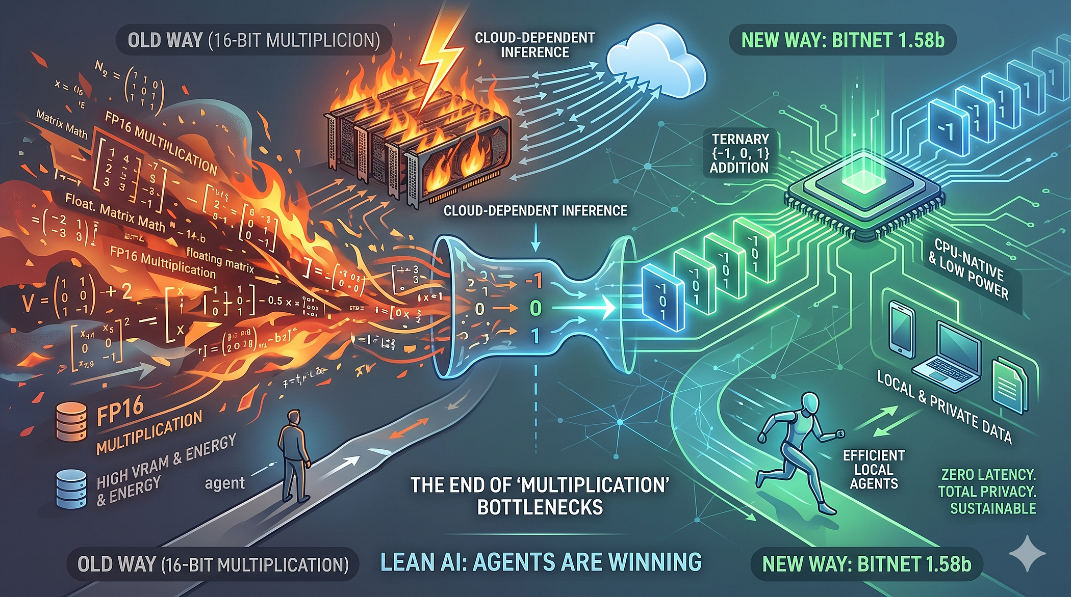 The Idea: The 1-Bit Revolution — Why Agents are Moving to BitNet 1.58b