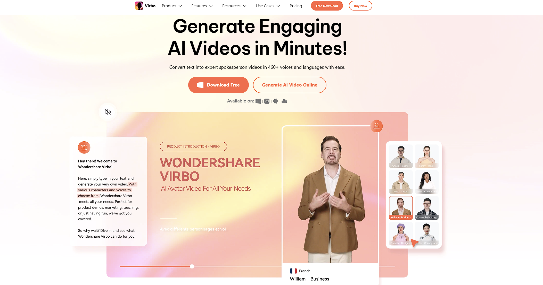 Wondershare Virbo: Generate Engaging AI Avatars in Minutes