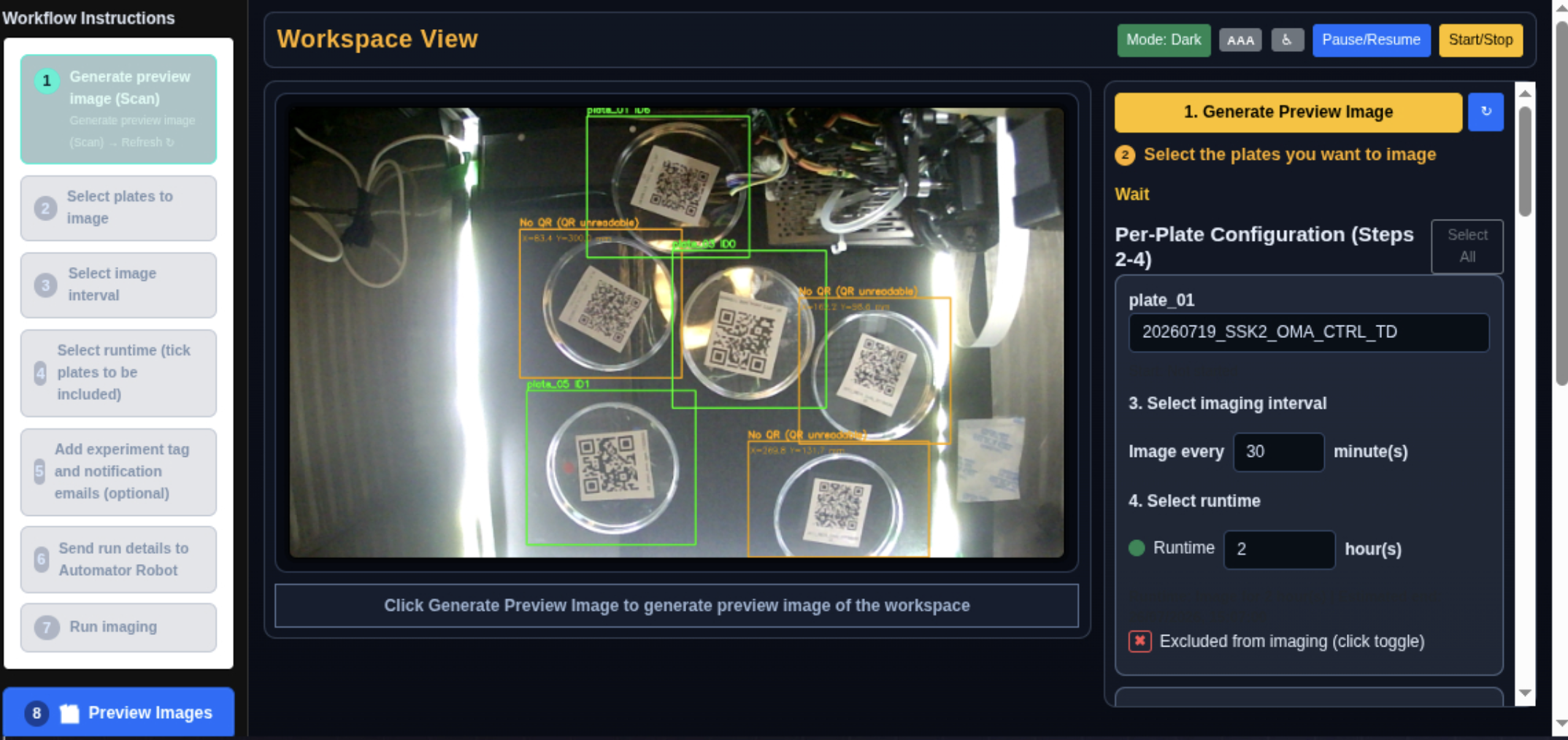 From Manual Colony Measurements to an Open-Source Robotic Imaging Pipeline