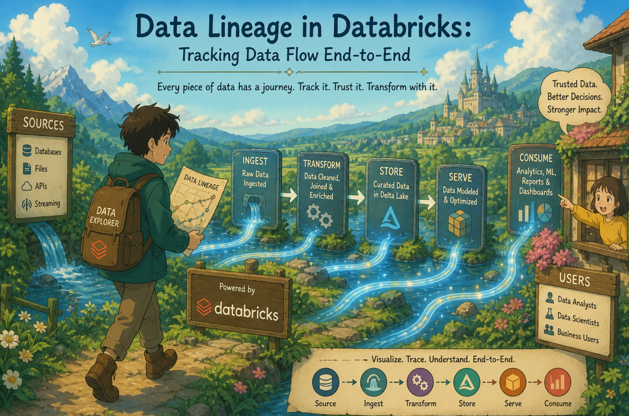 Data Lineage in Databricks: Tracking Data Flow End-to-End
