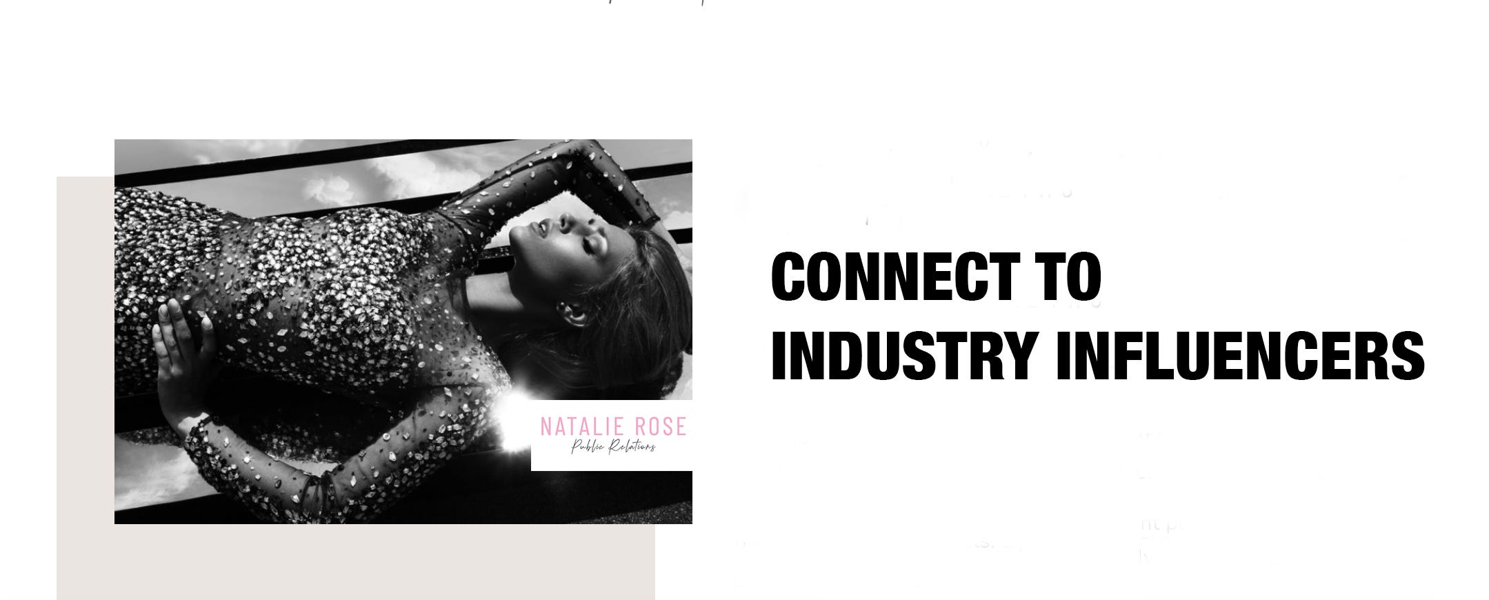 Connect to Industry Influencers - Tips from Natalie Rose PR