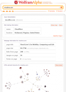 Wolfram Alpha Domain Search