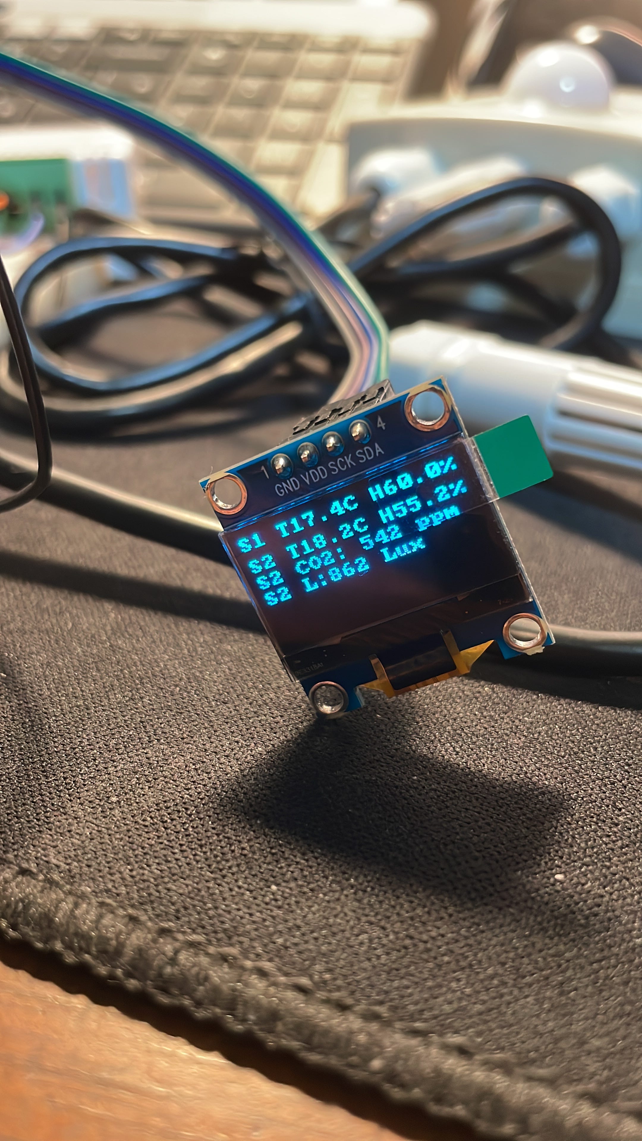 Arduino 讀感測器OLED顯示 — 下
