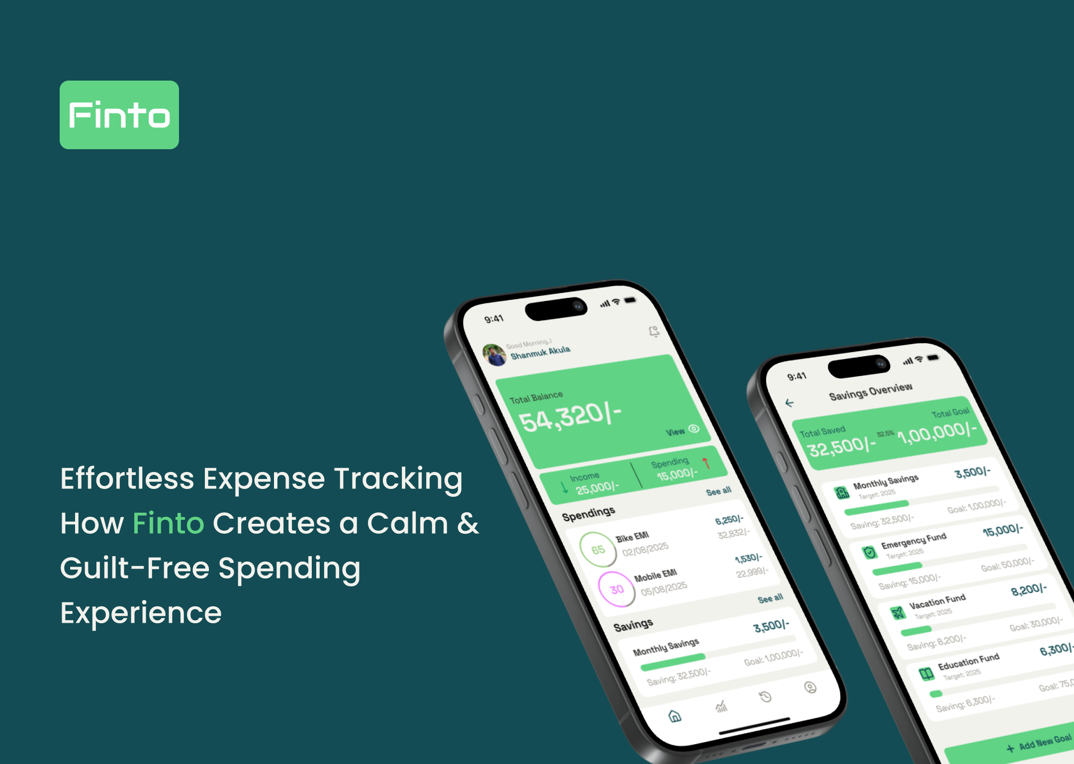 Designing Finto: A UX Case Study on building a Calm Expense Tracking Experience