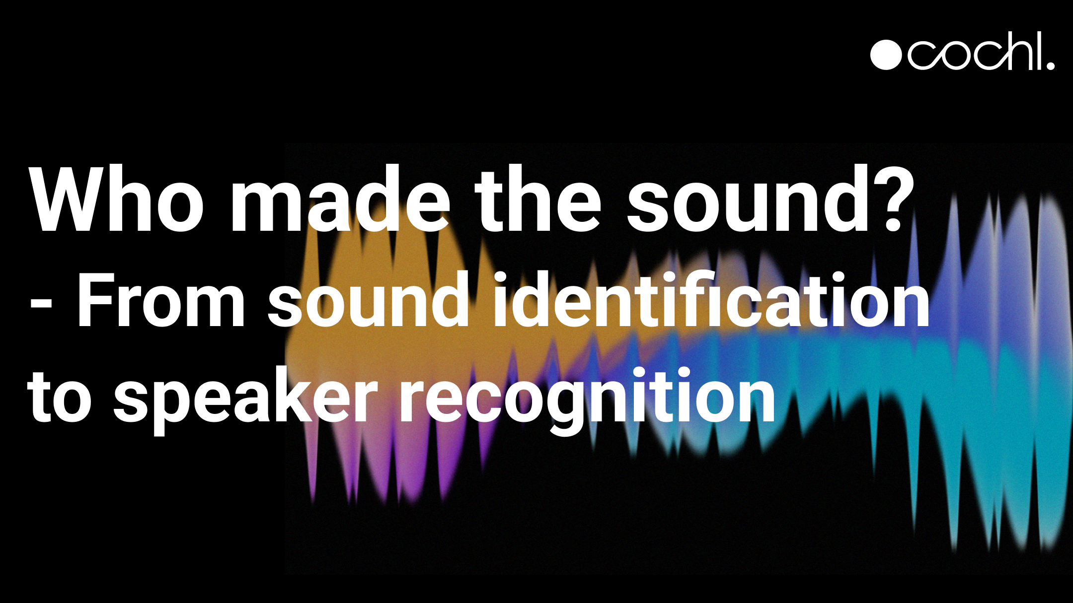 Who made the sound? – From sound identification to speaker recognition