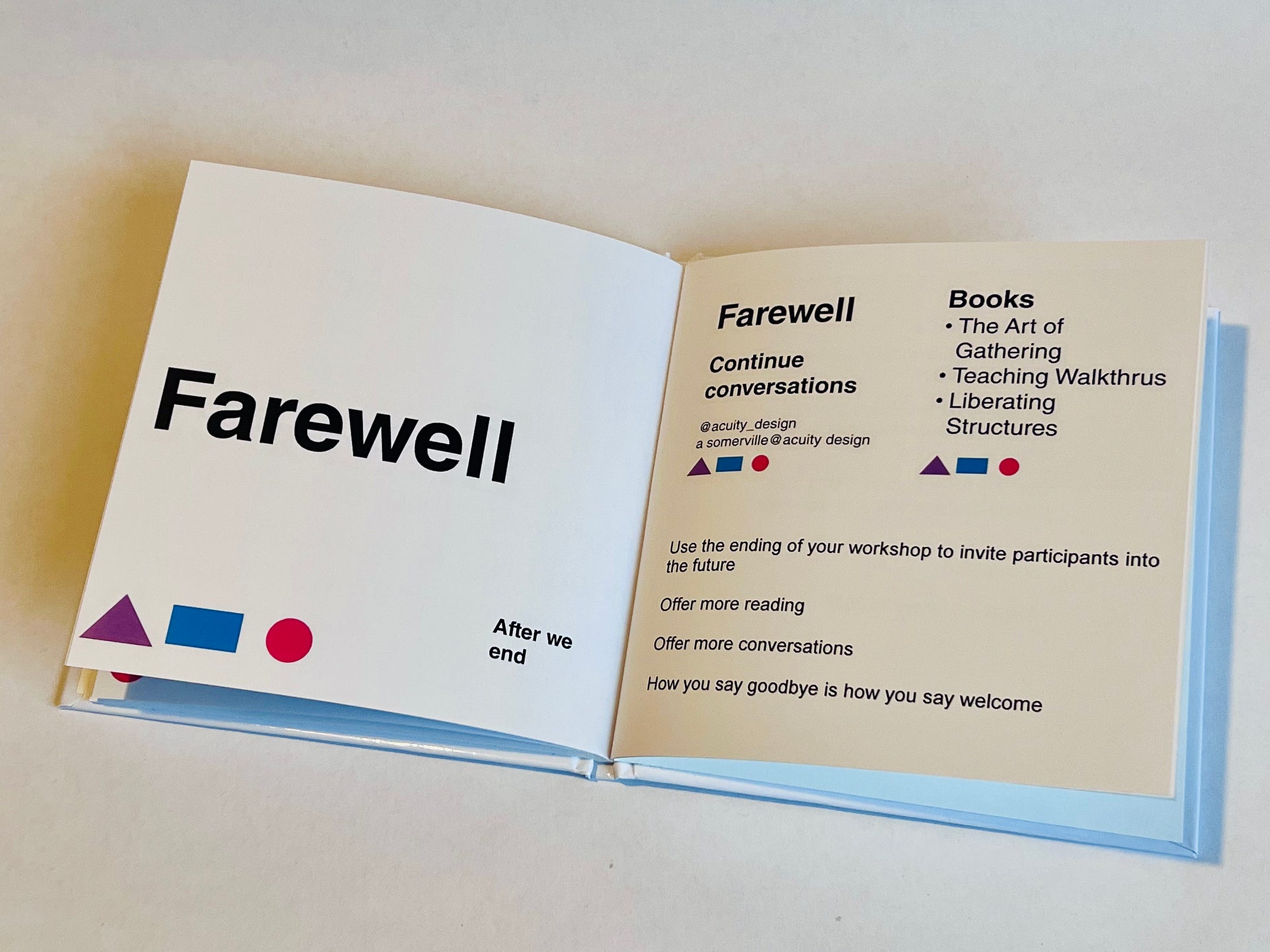Two pages on Farewells