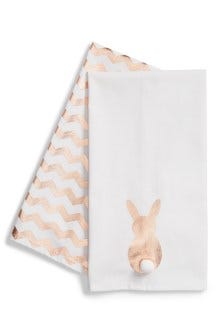 Levtex Bunny Set of 2 Dishtowels