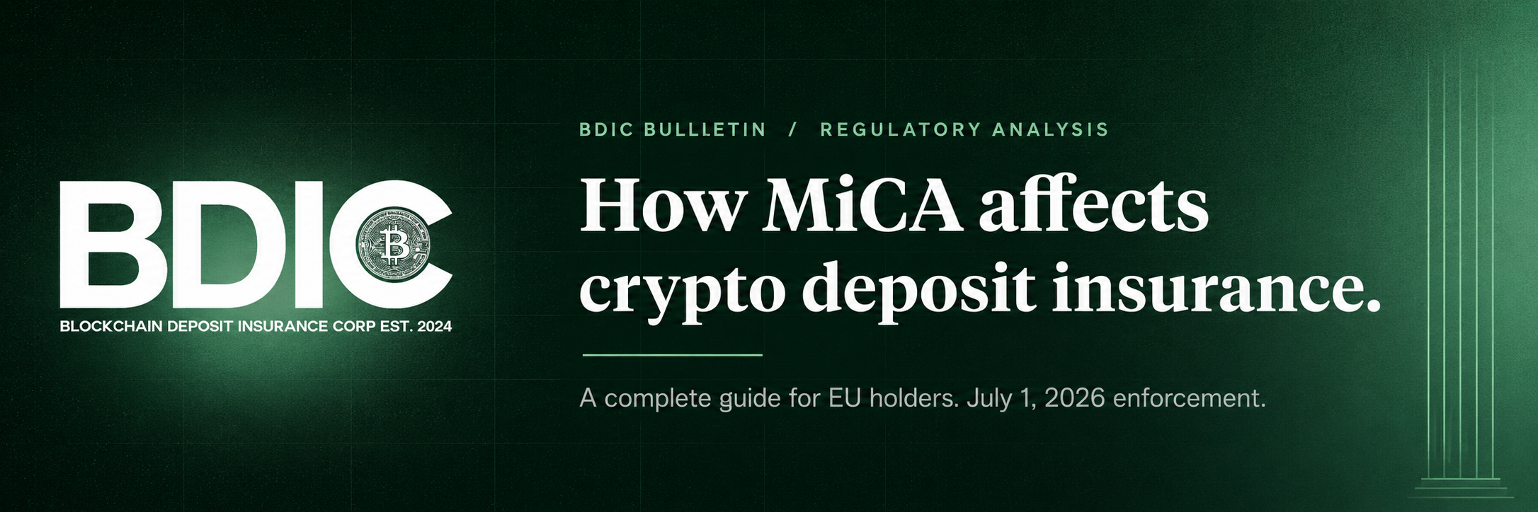 How MiCA affects crypto deposit insurance for EU holders: a complete guide