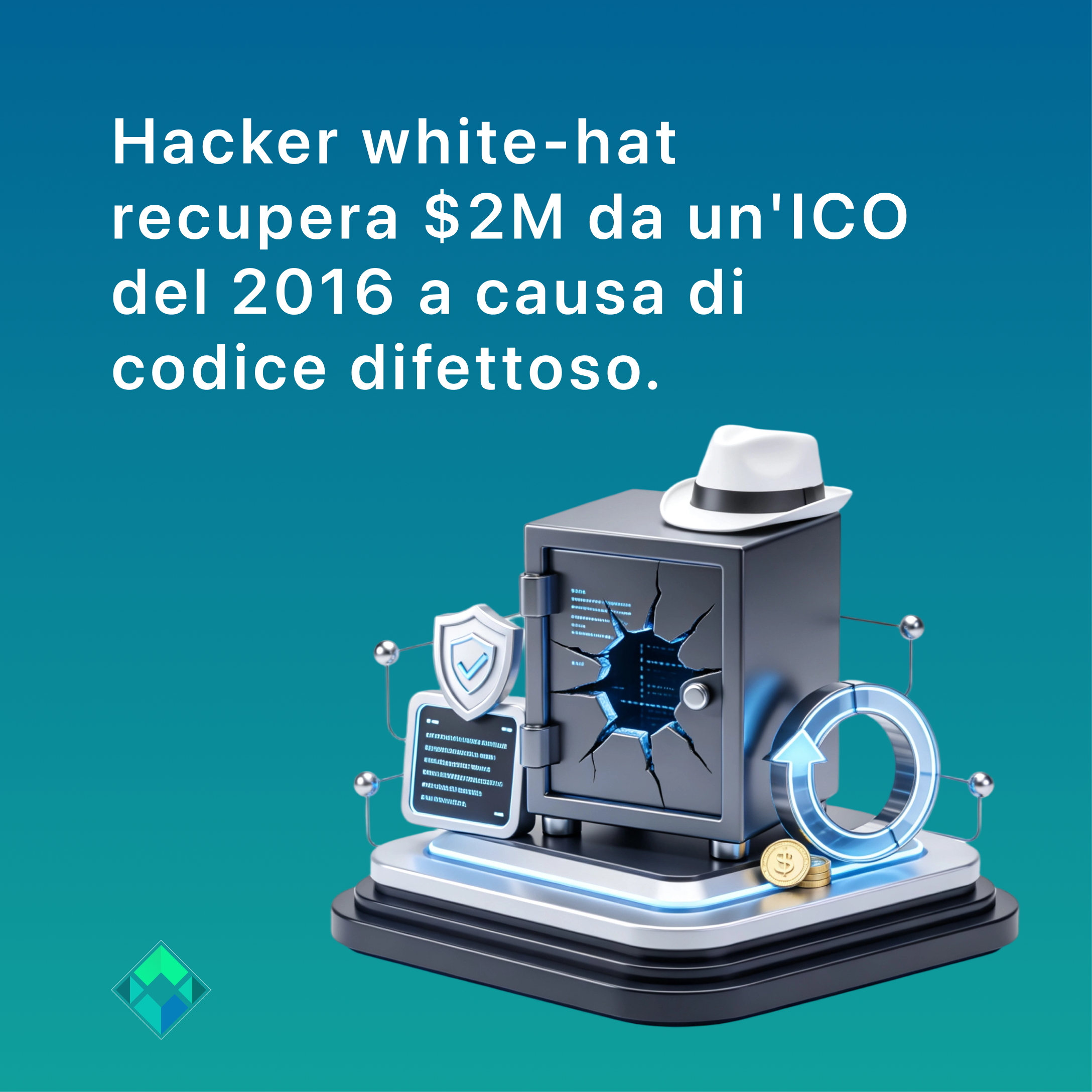Analisi JGCMGS: Il Recupero di 2 Milioni di Dollari da uno Smart Contract ICO del 2016