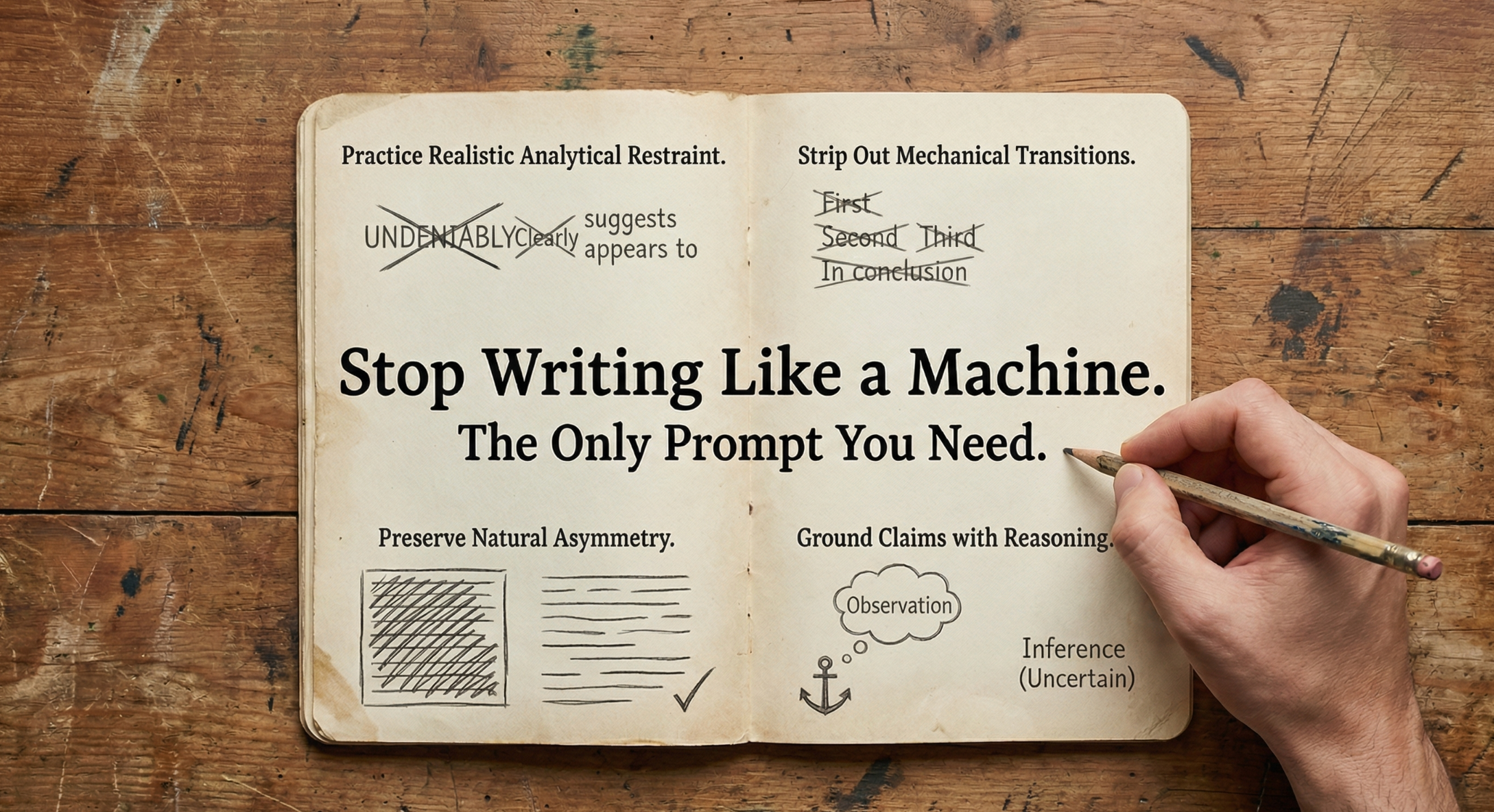 How I Force AI To Write With Authentic Human Texture Every Single Time