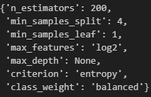 RandomizedSearchCV best parameters for Random Forest Classifier | Hyperparameter Tuning