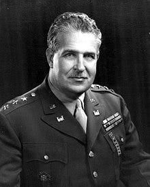 Black and white photograph of General Leslie Groves.