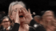 Meryl Streep shouting