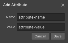 Adding custom attribute in Webflow.