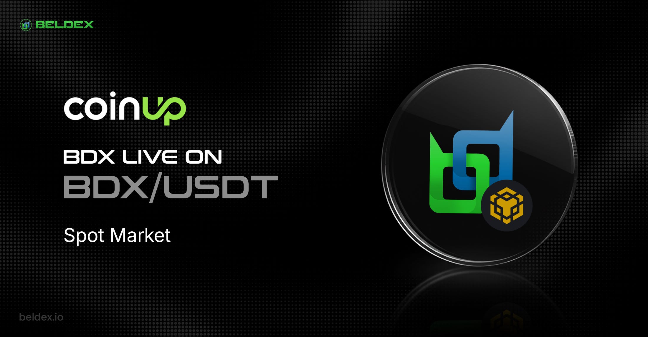 Beldex (BDX) Live on CoinUp Exchange