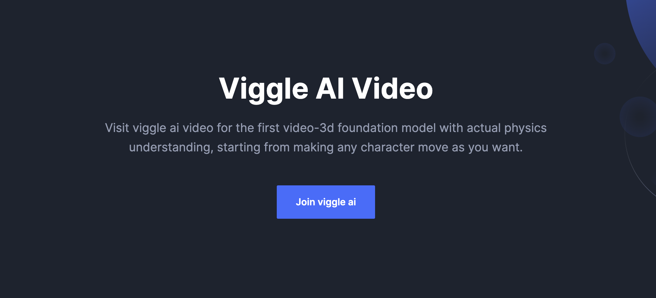 The open source webui for viggle ai video