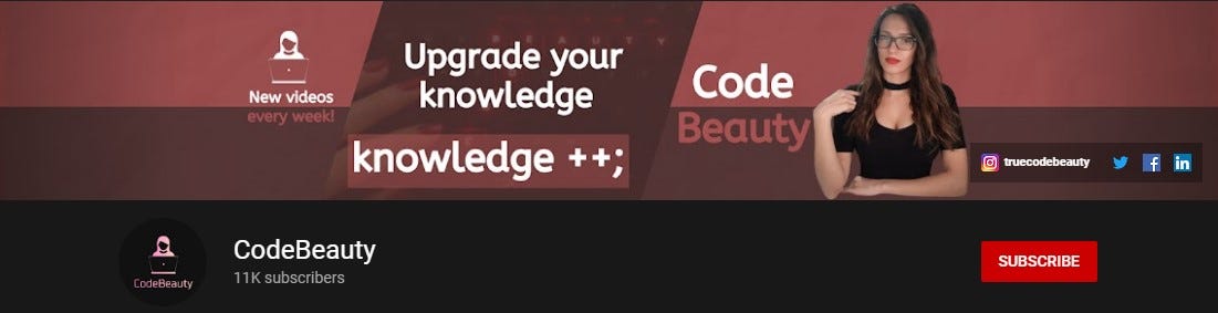 Source: [CodeBeauty YouTube Channel](https://www.youtube.com/c/CodeBeauty/featured)