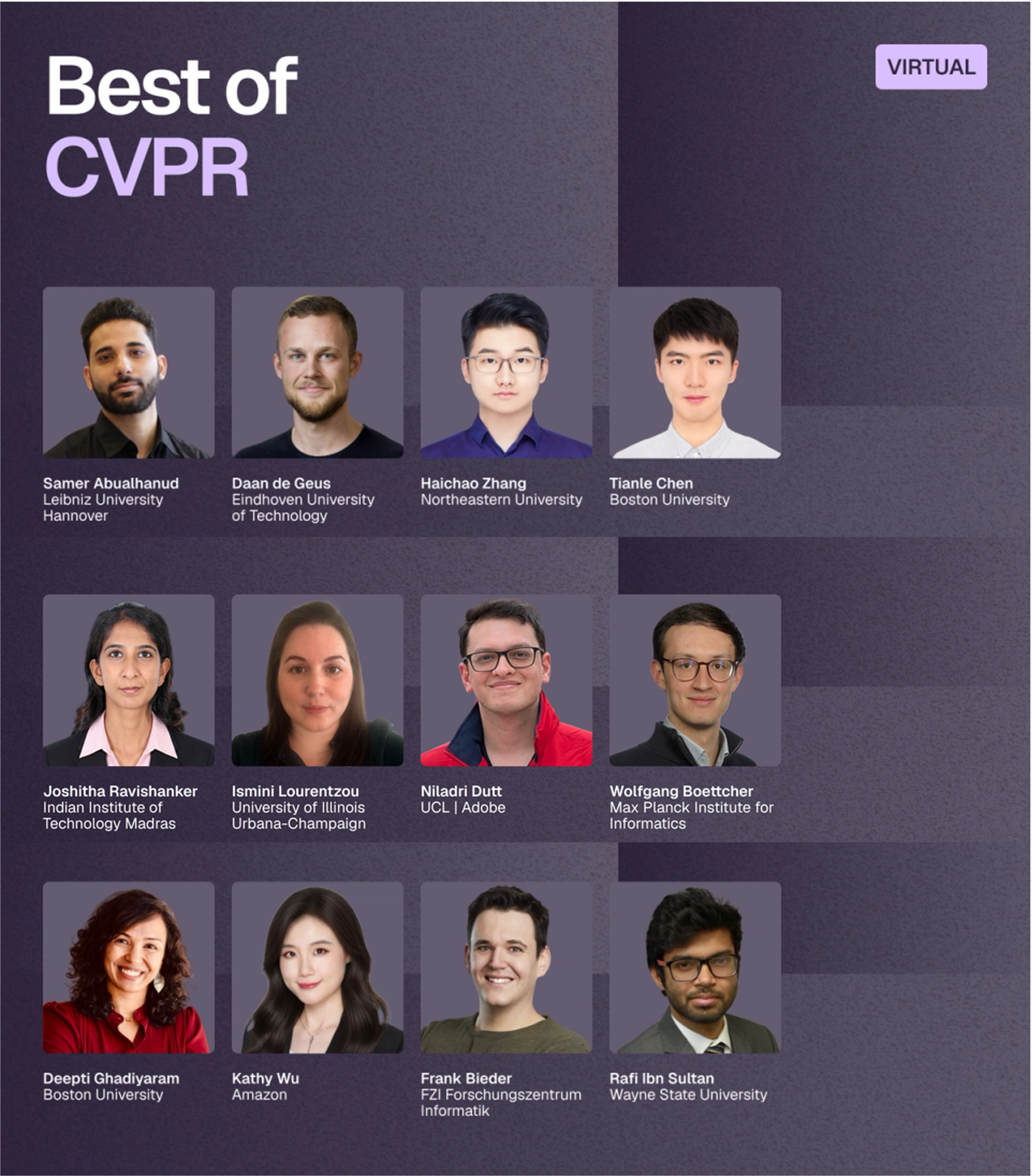 July 8–10: Best of CVPR Virtual Series