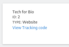 View tracking code link