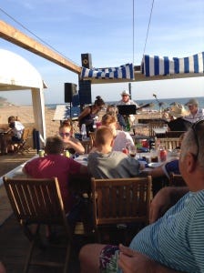 Sunday afternoon on the beach restaurant