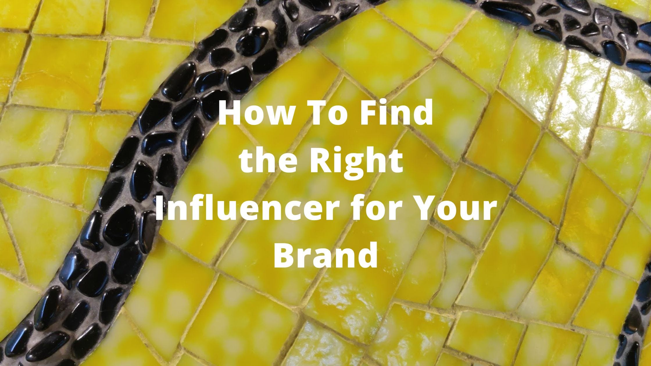Find the Right Influencer for Your Brand