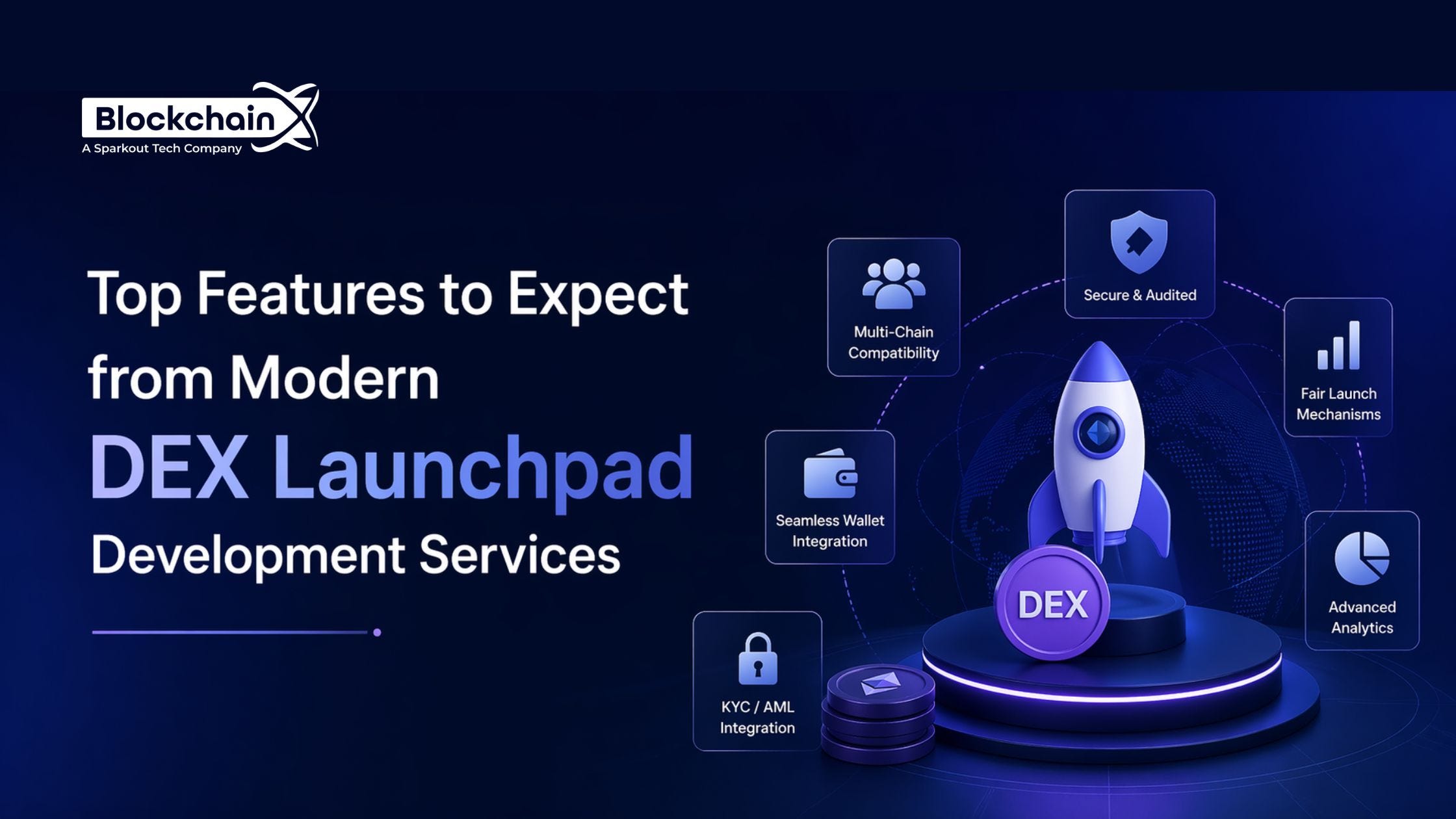 Top Features to Expect from Modern DEX Launchpad Development Services