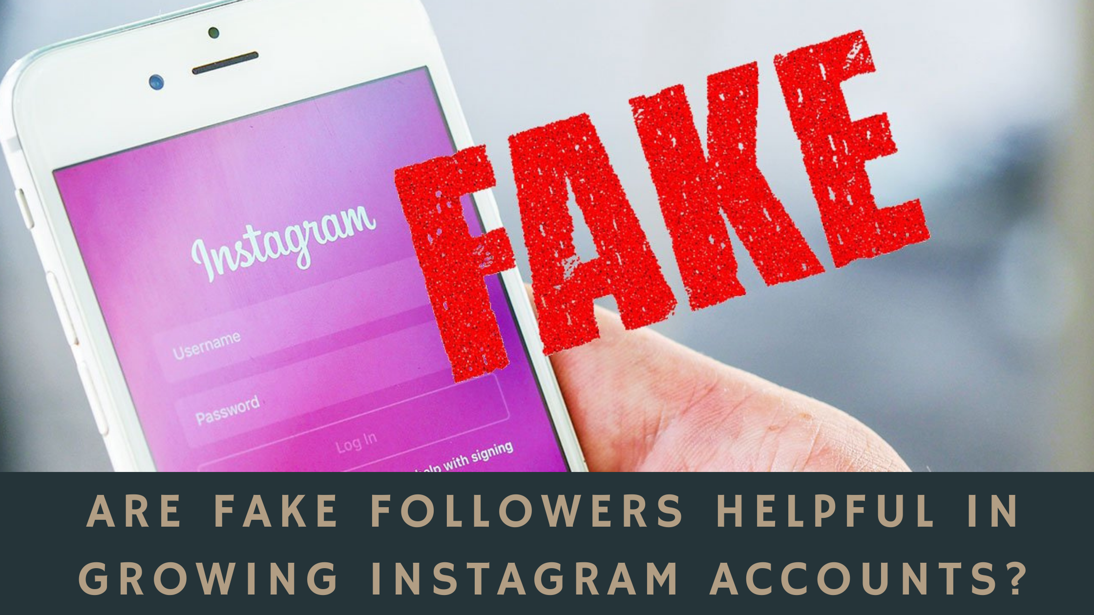 Are Fake followers helpful in growing Instagram accounts?
