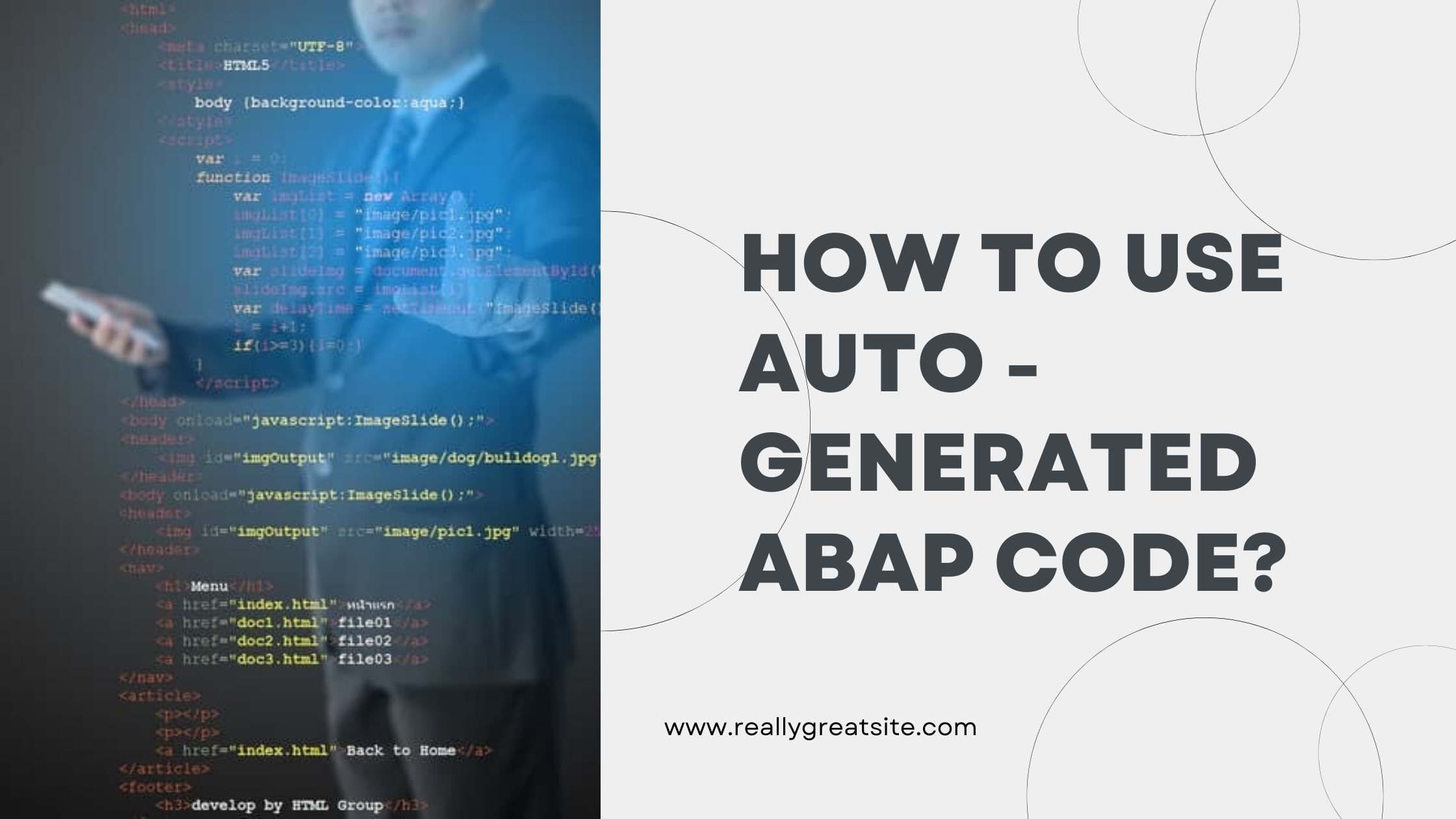 How to use auto-generated ABAP code?