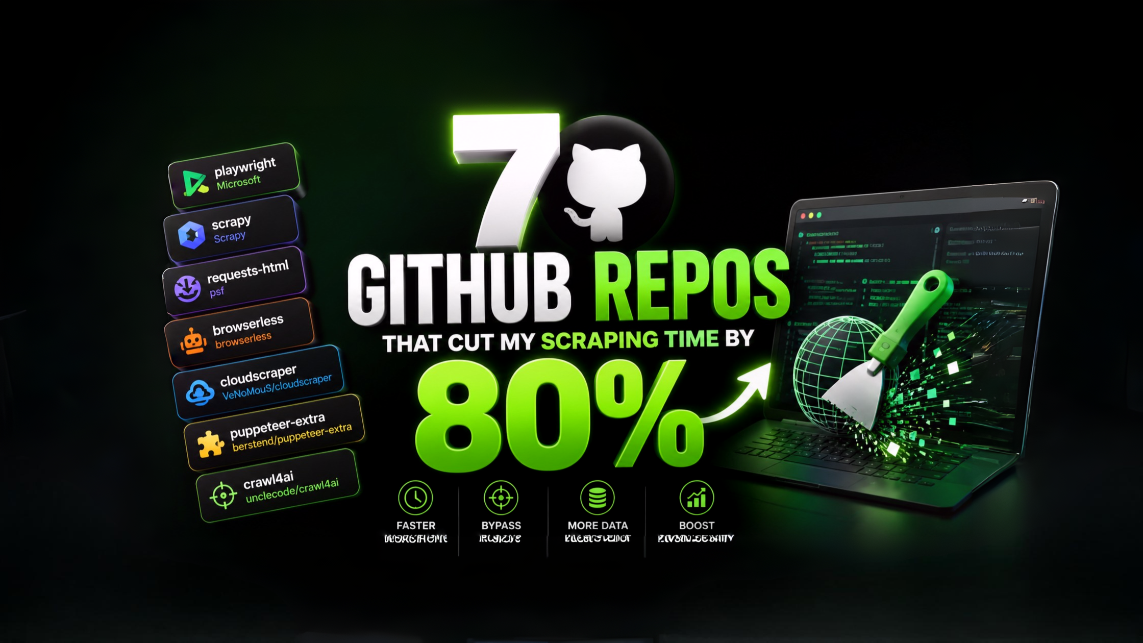 7 GitHub Repos That Cut My Scraping Time by 80%