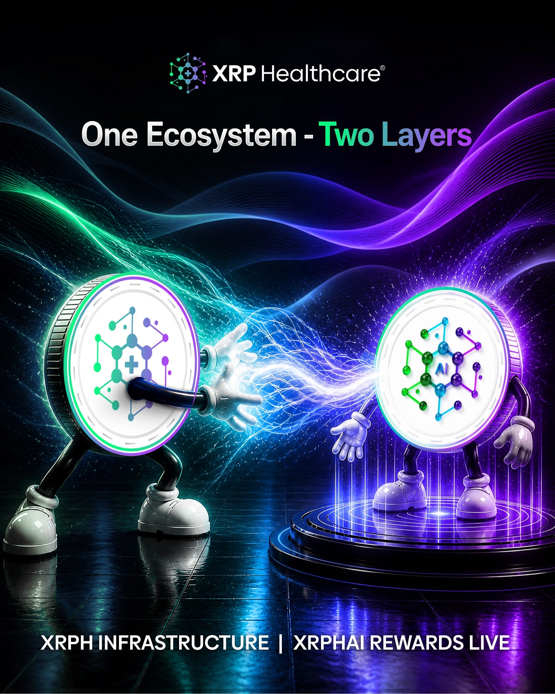 XRP Healthcare Confirms One Ecosystem, Two Layers Model as XRPHAI Rewards Go Live