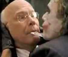 Yes this is actually Pat Leahy being clutched by the actual Joker.