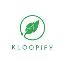 This image shows Kloopify’s logo which is a green leaf and an arrow that loops in a circular fashion around the leaf itself. Below this in all caps is “KLOOPIFY” with spaces in between each letter.