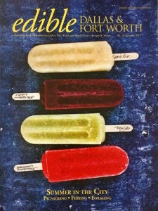 Edible Magazine Cover