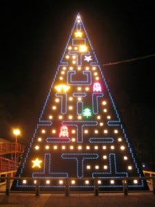 Pacman xmas tree